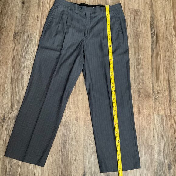 Bocaccio Uomo‎ 44R 38x30 2Pc Dark Gray 3 Button Suit Jacket Pleated Front Pants - Picture 15 of 15